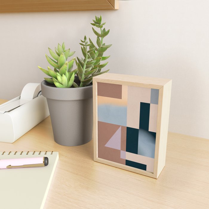 Modern Abstraction  Mocha Mousse Mini Art Print Gallery Image 2