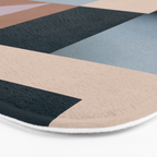 Modern Abstraction  Mocha Mousse Bath Mat Gallery Image 3