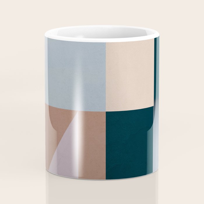 Modern Abstraction  Mocha Mousse Coffee Mug Gallery Image 4