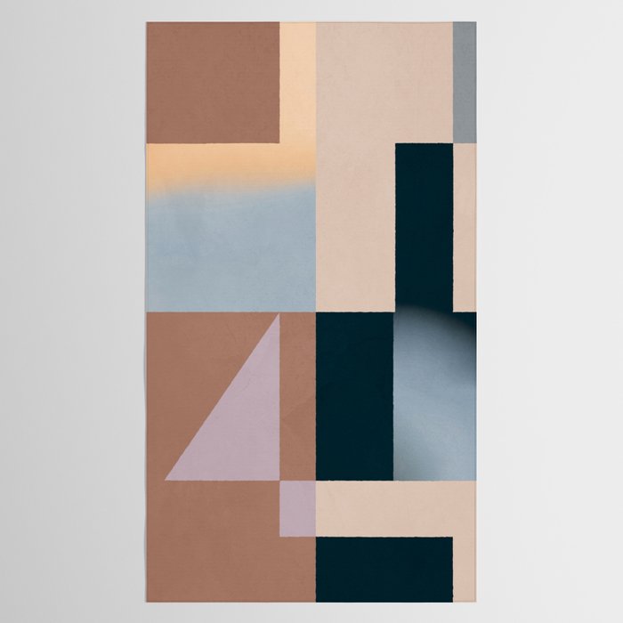 Modern Abstraction  Mocha Mousse Tablecloth Gallery Image 2