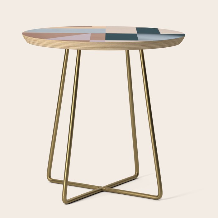 Modern Abstraction  Mocha Mousse Side Table Gallery Image 1
