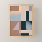 Modern Abstraction  Mocha Mousse Mini Art Print Gallery Image 1