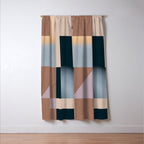Modern Abstraction  Mocha Mousse Window Curtain Gallery Image 3