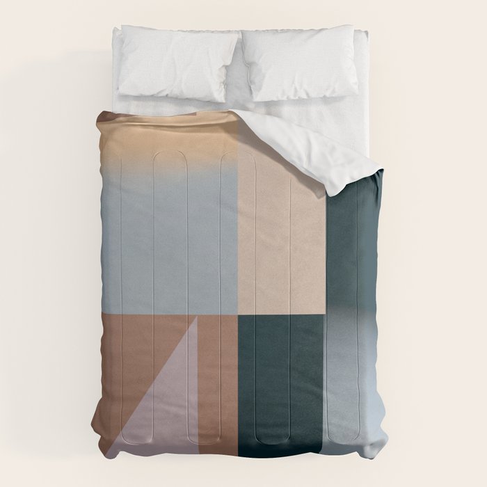 Modern Abstraction  Mocha Mousse Comforter Gallery Image 1
