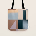Modern Abstraction  Mocha Mousse Tote Bag Gallery Image 1
