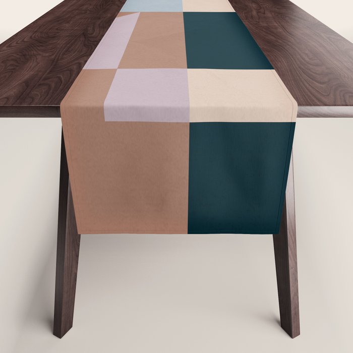 Modern Abstraction  Mocha Mousse Table Runner Gallery Image 1