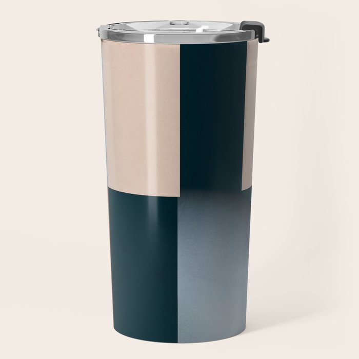Modern Abstraction  Mocha Mousse Travel Mug Gallery Image 2