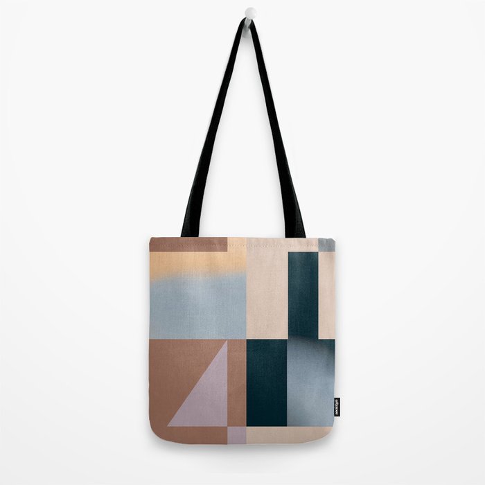 Modern Abstraction  Mocha Mousse Tote Bag Gallery Image 2