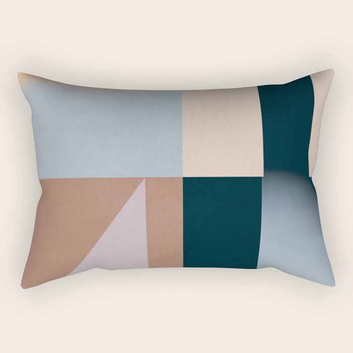 Modern Abstraction  Mocha Mousse Rectangular Pillow Gallery Image 2