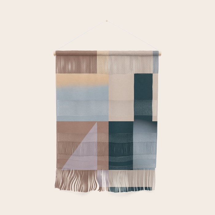 Modern Abstraction  Mocha Mousse Wall Hanging Gallery Image 1