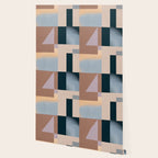 Modern Abstraction  Mocha Mousse Wallpaper Gallery Image 2