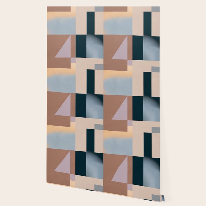 Modern Abstraction  Mocha Mousse Wallpaper Gallery Image 2