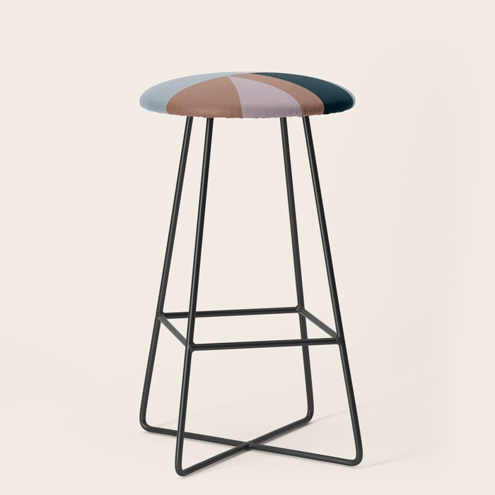 Modern Abstraction  Mocha Mousse Stool Gallery Image 1