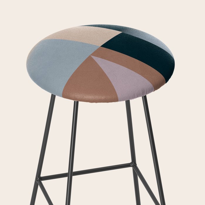 Modern Abstraction  Mocha Mousse Stool Gallery Image 2
