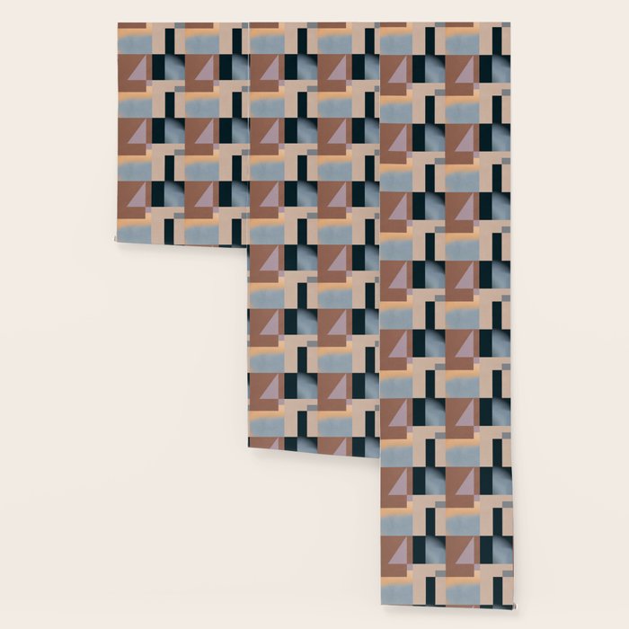 Modern Abstraction  Mocha Mousse Wallpaper Gallery Image 3