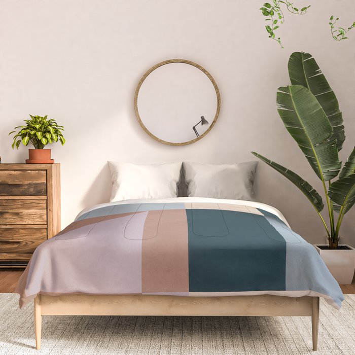 Modern Abstraction  Mocha Mousse Comforter Gallery Image 3