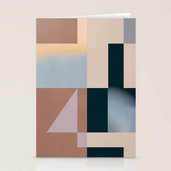 Modern Abstraction  Mocha Mousse Stationery Card Gallery Image 2