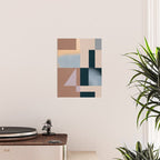 Modern Abstraction  Mocha Mousse Poster Gallery Image 2