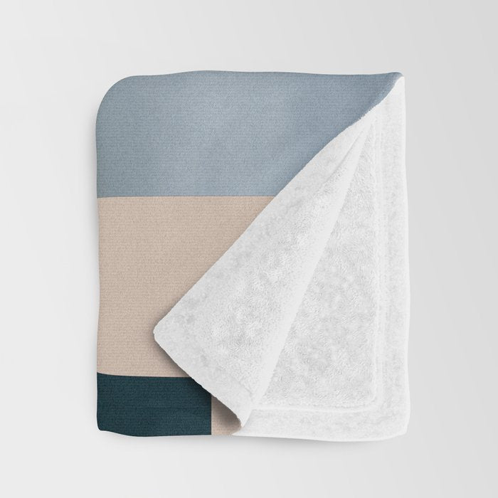 Modern Abstraction  Mocha Mousse Throw Blanket Gallery Image 3