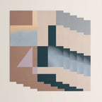 Modern Abstraction  Mocha Mousse Wrapping Paper Gallery Image 3