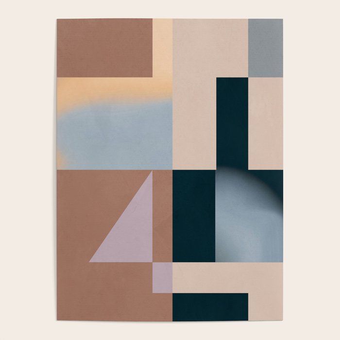 Modern Abstraction  Mocha Mousse Poster Gallery Image 4