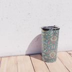 Antique Golden Blue Tehran Persian Rug Travel Mug Gallery Image 4