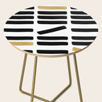 Black and Gold Abstract Side Table Gallery Image 2