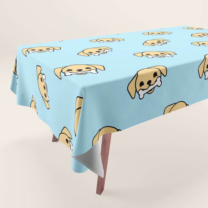 Fun dog pet cartoon pattern Tablecloth Gallery Image 1