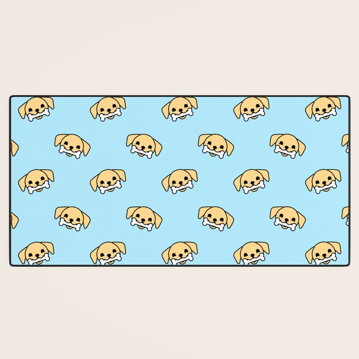 Fun dog pet cartoon pattern Desk Mat Gallery Image 3