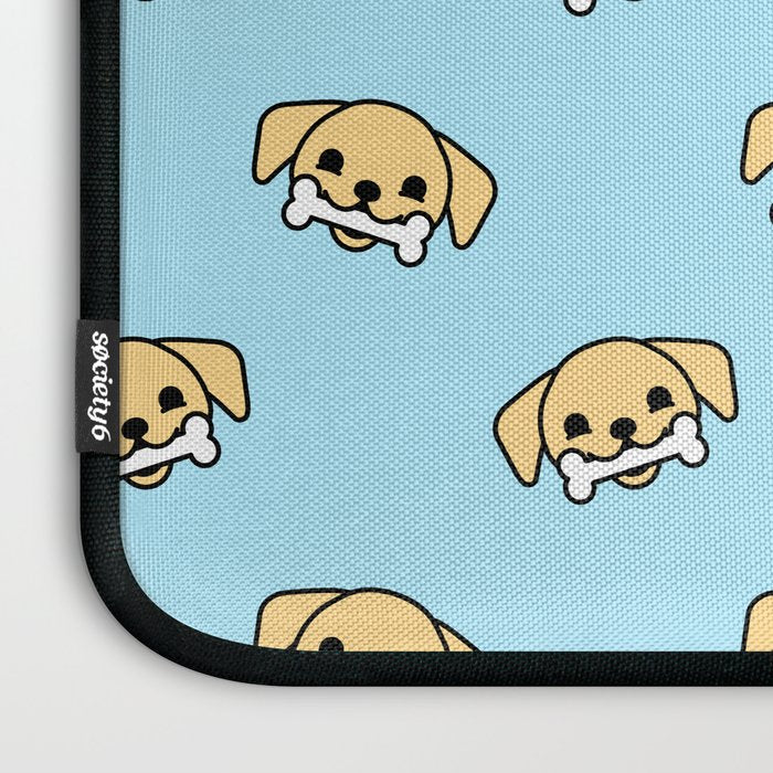 Fun dog pet cartoon pattern Laptop Sleeve Gallery Image 3
