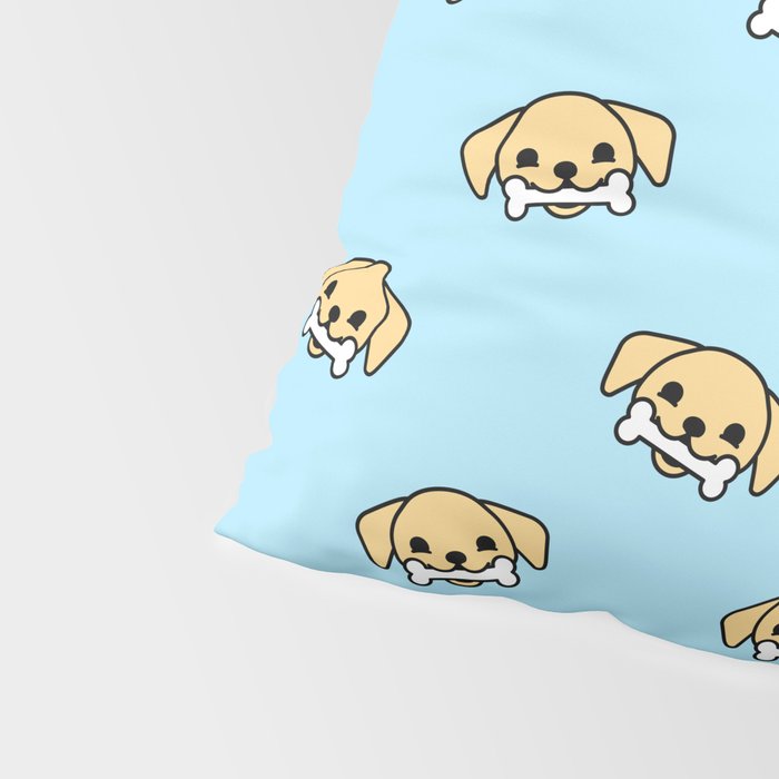 Fun dog pet cartoon pattern Pillow Sham Gallery Image 4