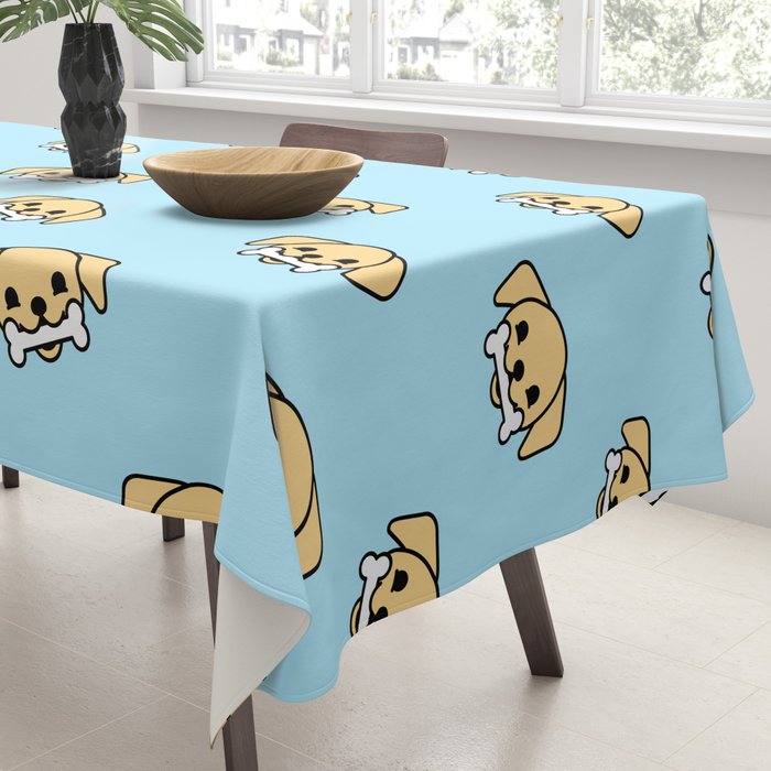 Fun dog pet cartoon pattern Tablecloth Gallery Image 3