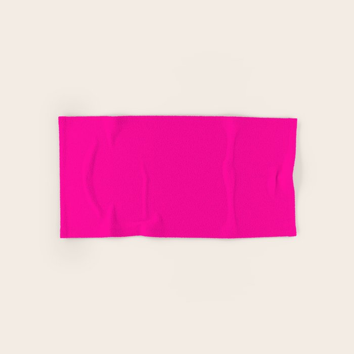 Fluorescent Pink Bath Towel Gallery Image 1