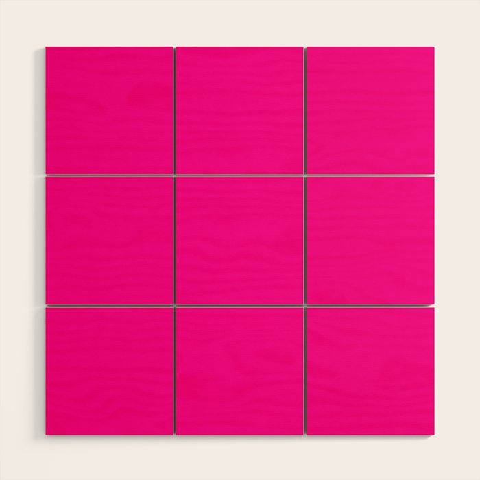 Fluorescent Pink Wood Wall Art Gallery Image 1