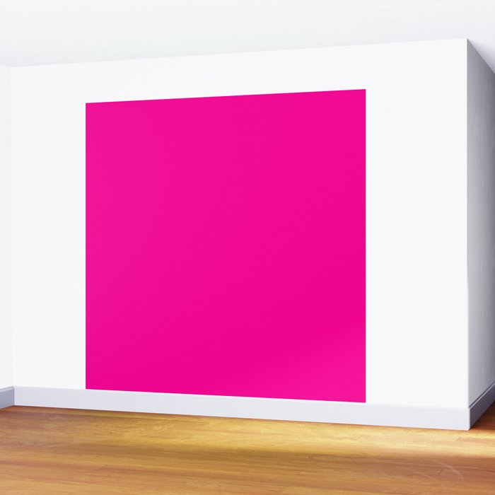 Fluorescent Pink Wall Mural Gallery Image 2