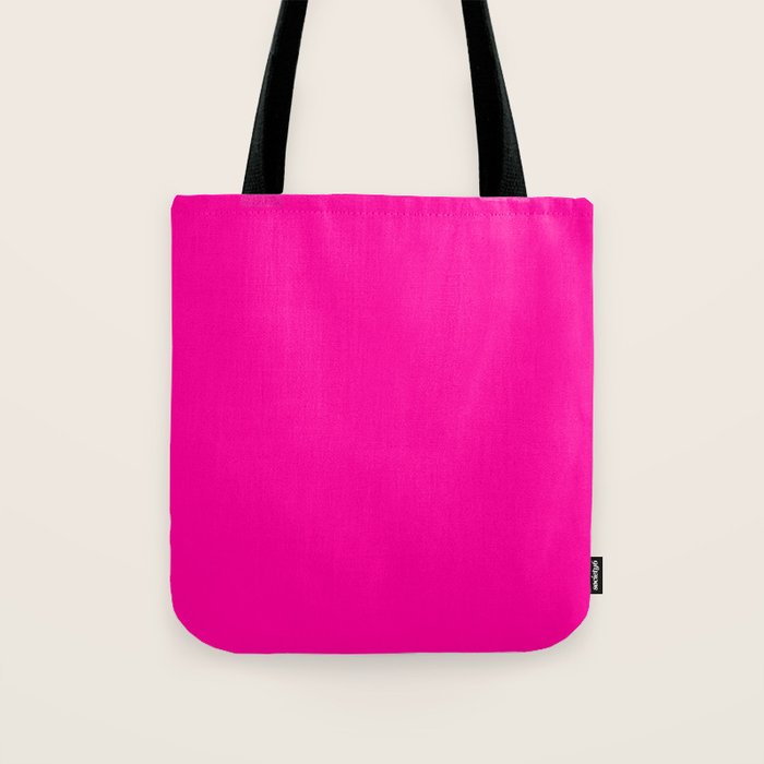 Fluorescent Pink Tote Bag Gallery Image 1