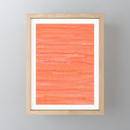 Minimal Doodle Dots in Chili Red Mini Art Print Gallery Image 1