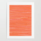 Minimal Doodle Dots in Chili Red Poster Gallery Image 4