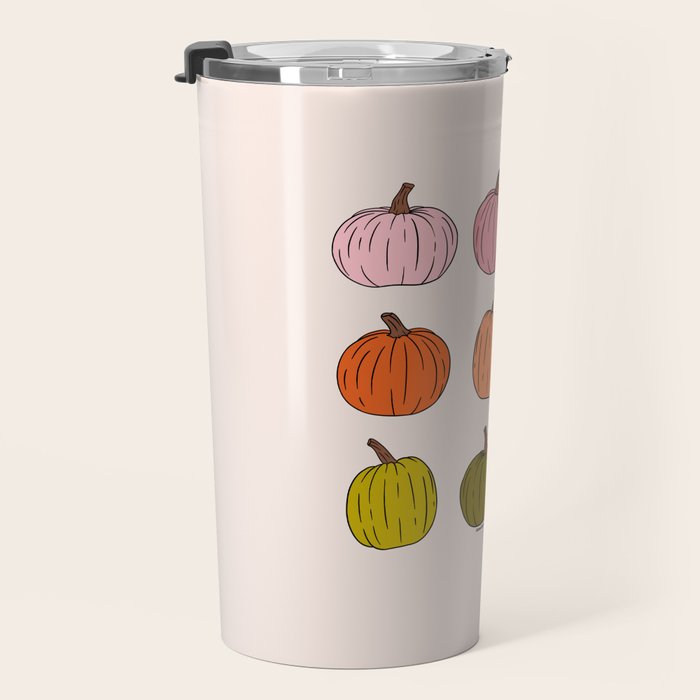 Rainbow Pumpkins Travel Mug Gallery Image 3