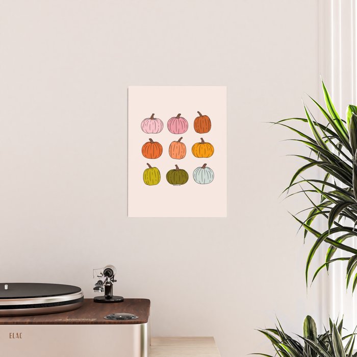 Rainbow Pumpkins Poster Gallery Image 2