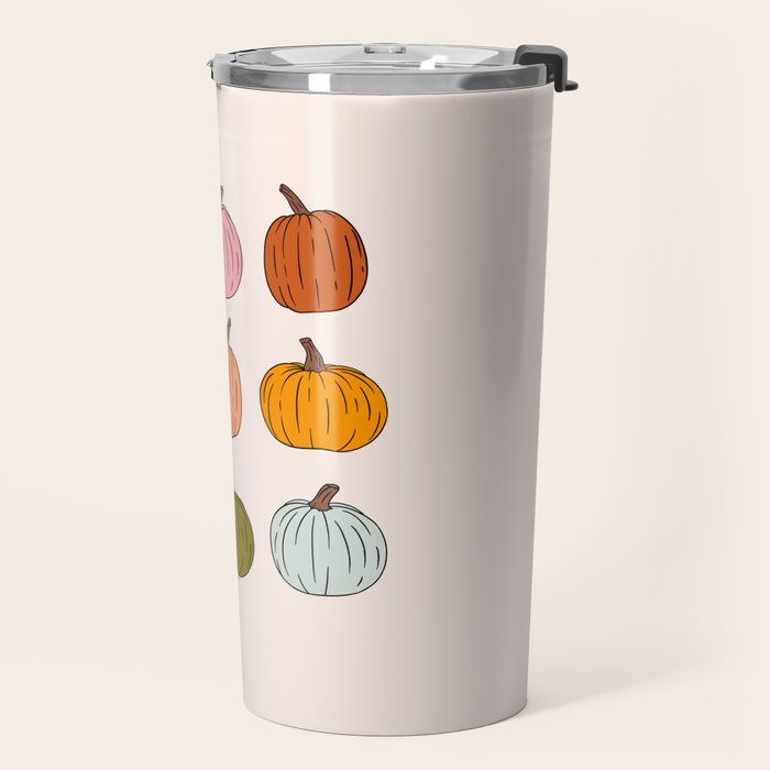 Rainbow Pumpkins Travel Mug Gallery Image 2