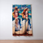 Daydream in Autumn Fields Window Curtain Gallery Image 3