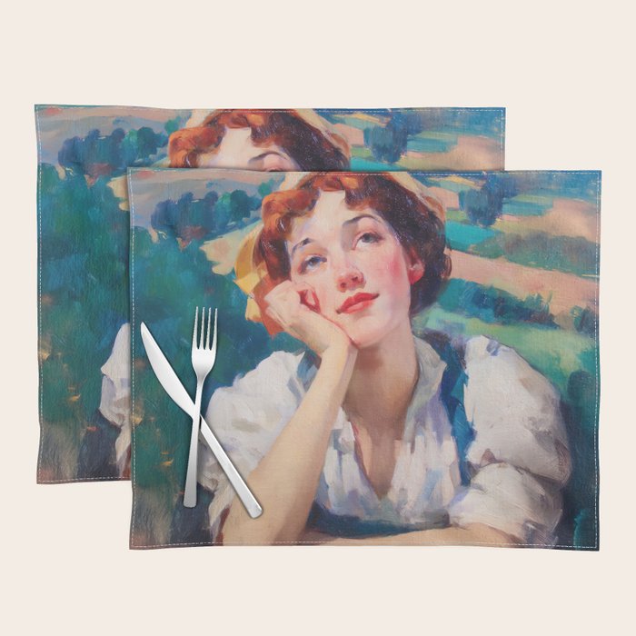 Daydream in Autumn Fields Placemat Gallery Image 1
