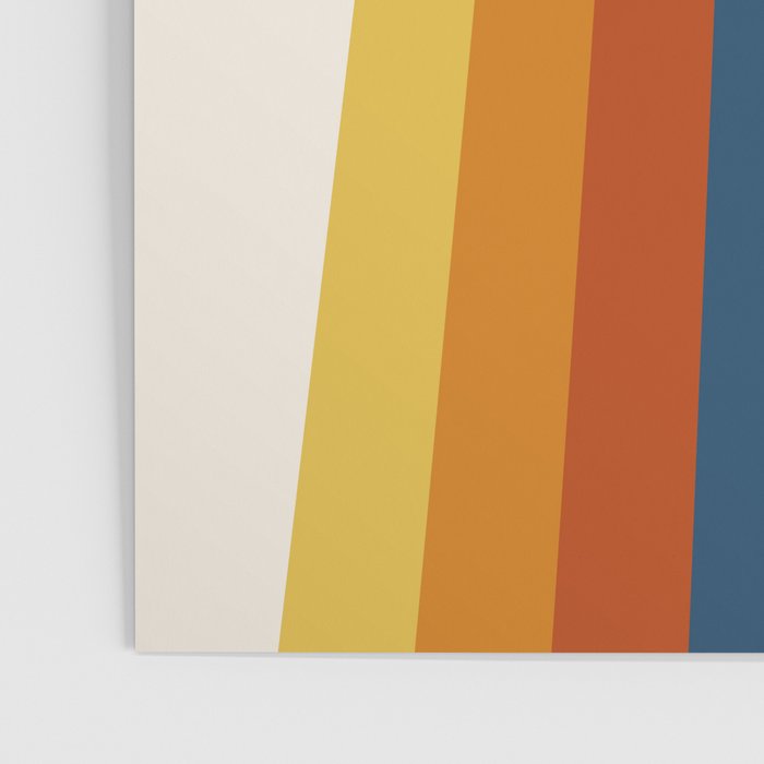 Bright 70's Retro Stripes Poster Gallery Image 3