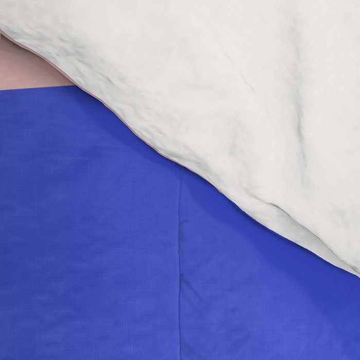 Pop Swirl Wavy Abstract Pattern Royal Blue Pink Red Orange Comforter Gallery Image 4