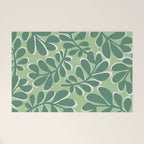 Playful Spring Forest - Green Welcome Mat Gallery Image 1