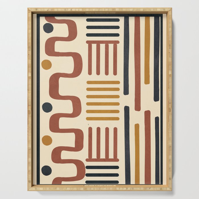 Wild Lines 01 Serving Tray Gallery Image 1