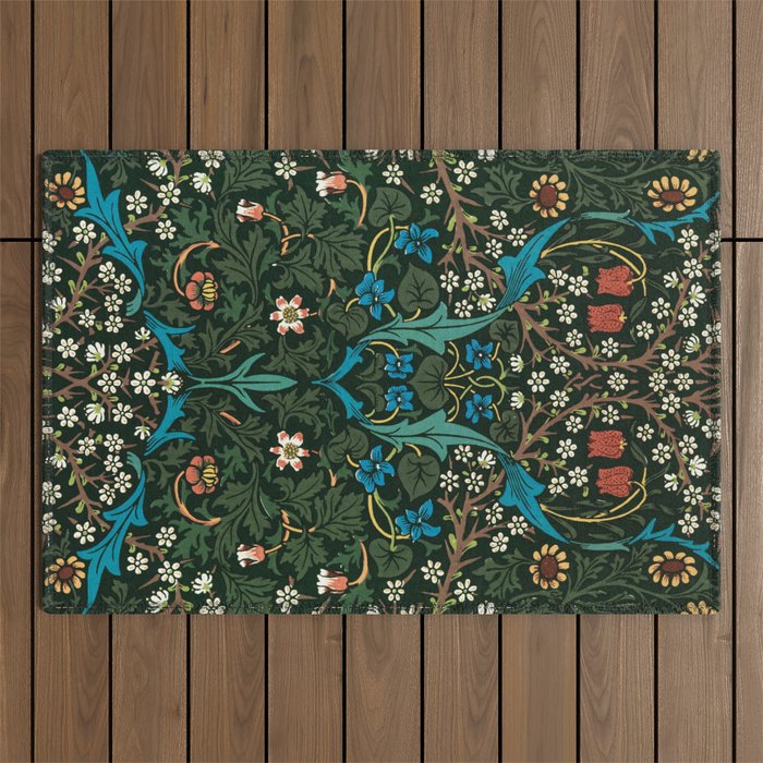 Blackthorn by William Morris, 1892 Outdoor Rug Gallery Image 1