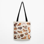 Foxes - beige Tote Bag Gallery Image 2