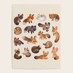 Foxes - beige Poster Gallery Image 4